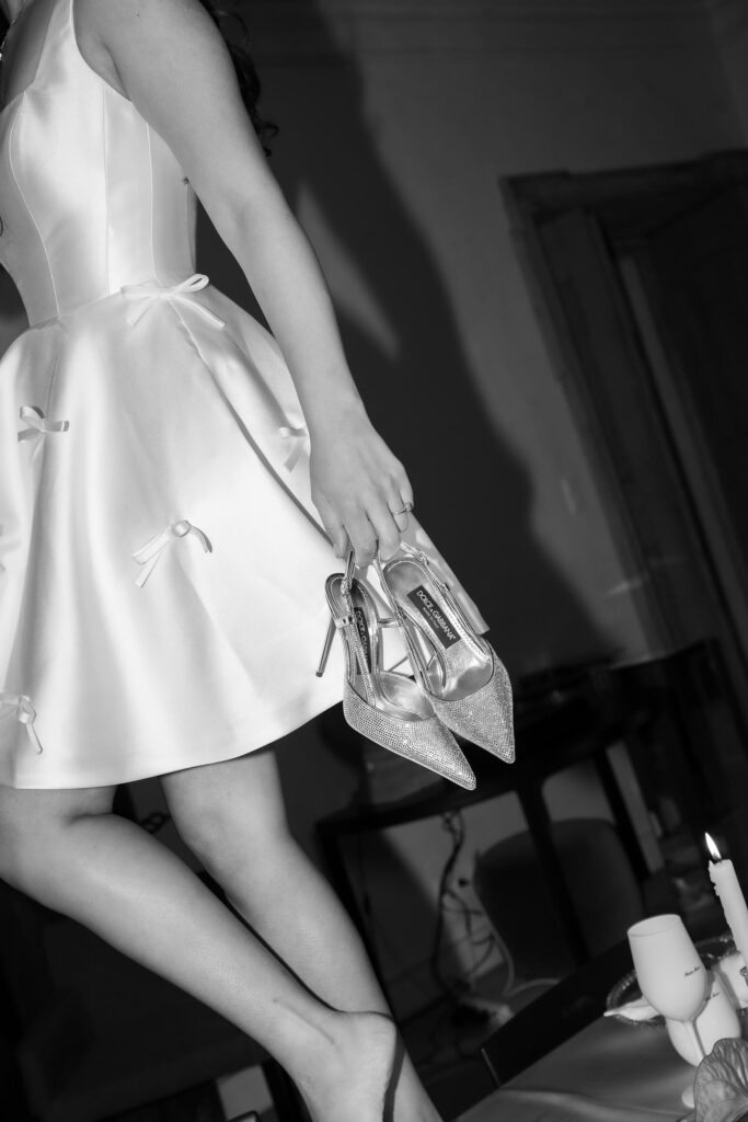 Party Hochzeitskleid mit Dolce & Gabbana Schuhen